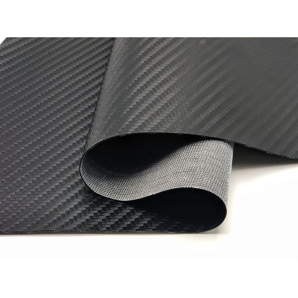 Hot-sale Pvc Carbon Fiber Woven Patterns Artificial Synthetic Leather Cheap Price Chair Sofa Shoes Car Foot Mat Faux Leather