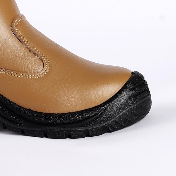 Experience Superior Protection Genuine Leather Upper Air Mesh Lining Steel Toe Shoes