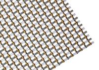Tissu architectural atlantique en métal de revêtement de mur avec le fil plat serti par replis