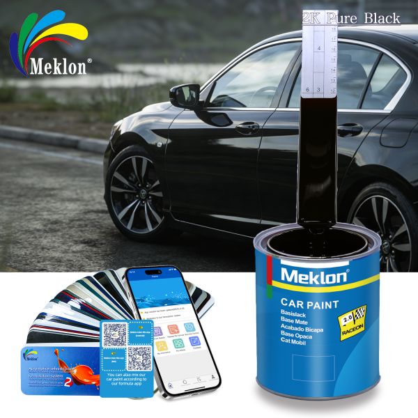 2K Pure Black Refinish Car Paint 4L Low Voc Deep Black Effect Of P-237