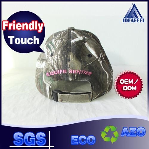 Forest Hunting Camo Unisex Baseball Caps With Pink 3D Embroidery Front Logo