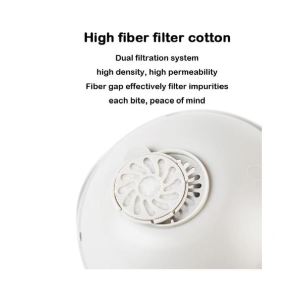 Круглый хлопок другая улитка продуктов любимца сформировал замену фильтра фонтана кота