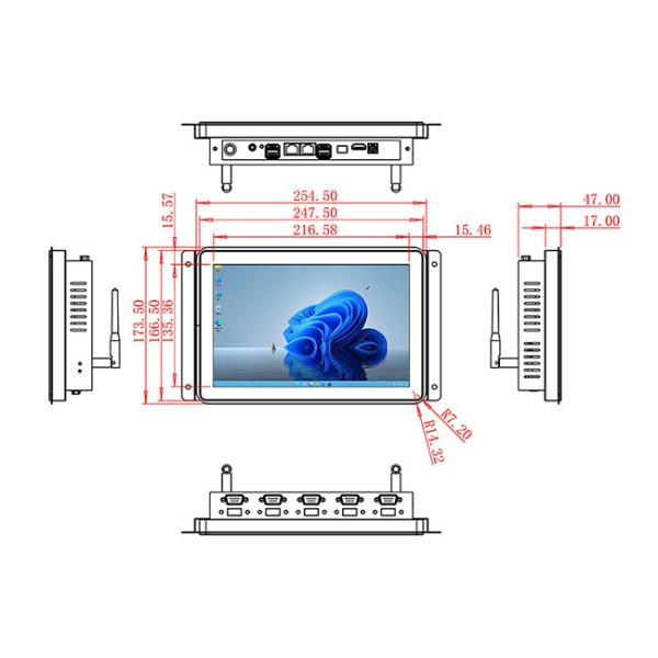 10.1-Inch Windows Embedded Terminal for Industrial Control, Medical Diagnostics, Retail Dashboards, and Smart Warehouses