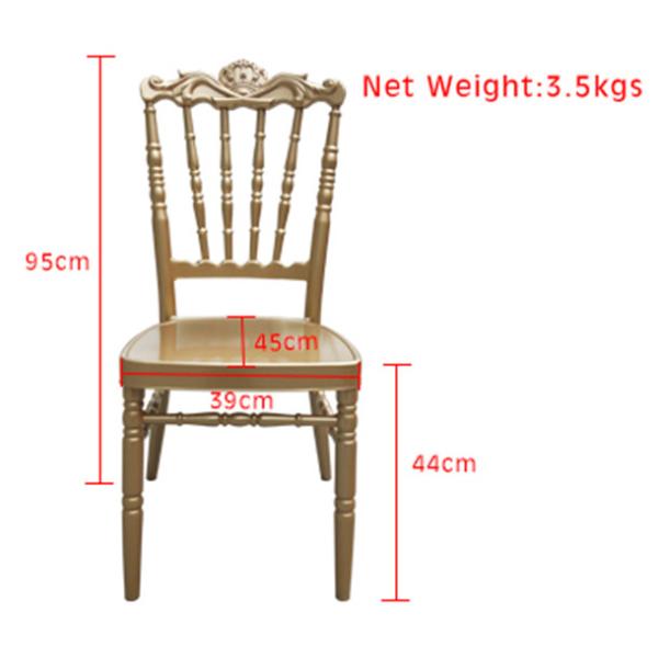 Padded Refined Celebration Chairs 17.5 Inches Seat Height Standard Size