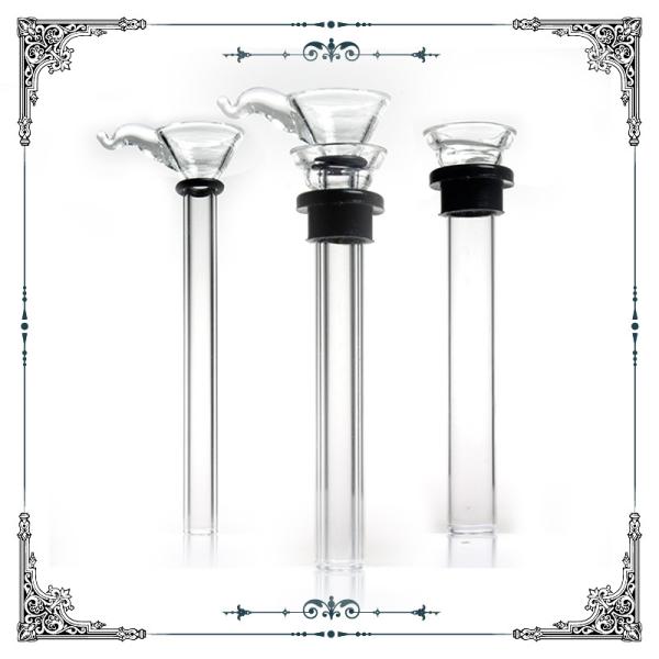 Male and Female Slide Glass Downstem tobacco Pipes Accessory​ With Two Rubbers