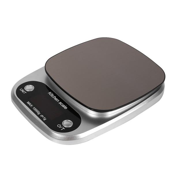 Balance de cuisine numérique multifonctionnelle 5 kg Balance électronique en acier inoxydable pour la pesée des aliments avec grand bol amovible