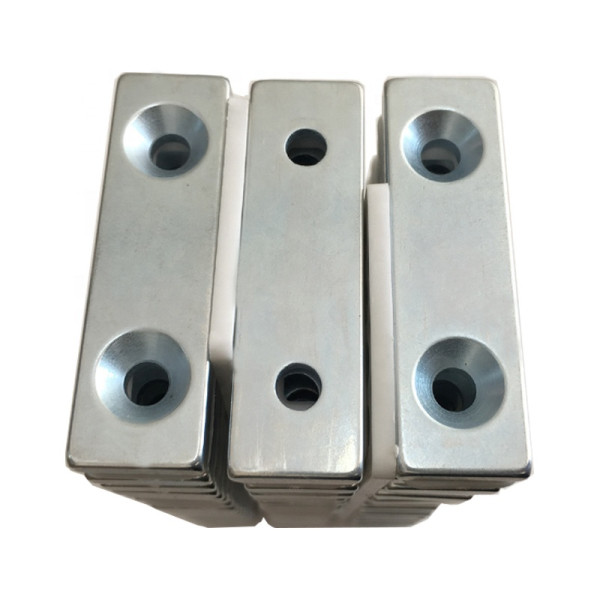 N42 Super Strong Neodymium countersunk magnets NdFeB rectangular/block magnets with counter holes