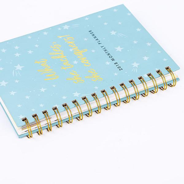 Custom Planner Agenda Spiral Composition Notebook For School Exercise