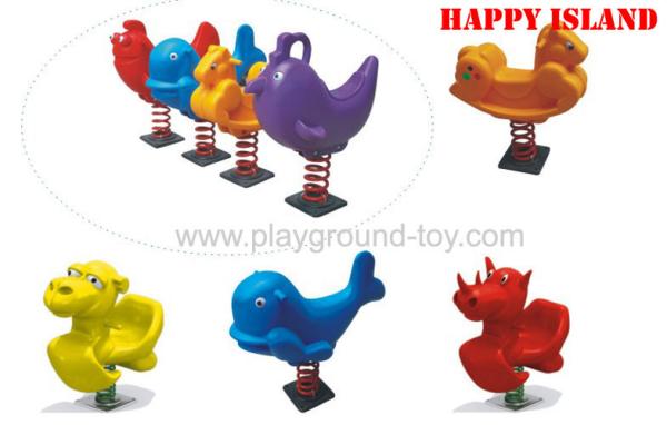 Animal Design Kids Rocking Horse Toy , Toddler Rocking Horse With Imported LLDPE Plastic