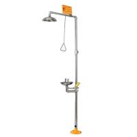 Douche d'urgence en acier inoxydable et station de lavage des yeux