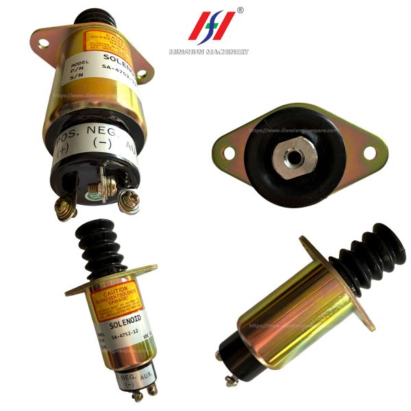 SA-4752-12 Fuel Shut Off Solenoid Valve 12V Excavator Fuel Shut-Off Solenoid Valve