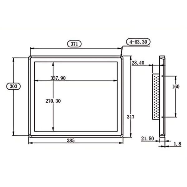 17 Inch Wall Mounted Industrial Grade Explosion-proof Touch Screen Self-service Terminal
