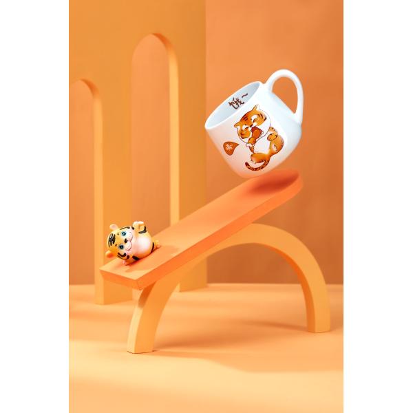Cartoon Tiger Coffee Mug Creative Simplicity Home Office With Hot Coffee Water Mug