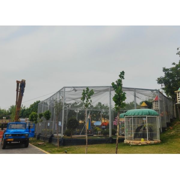 Stainless Steel Ferrule Wire Rope Mesh For Zoo Bird Parrot Aviary Safety Fencing