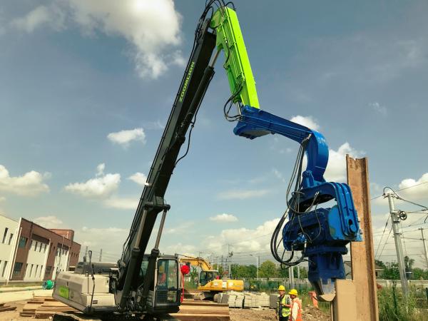 18m Sheet Pile Driving Machine Hammer  Quick Converting Operation