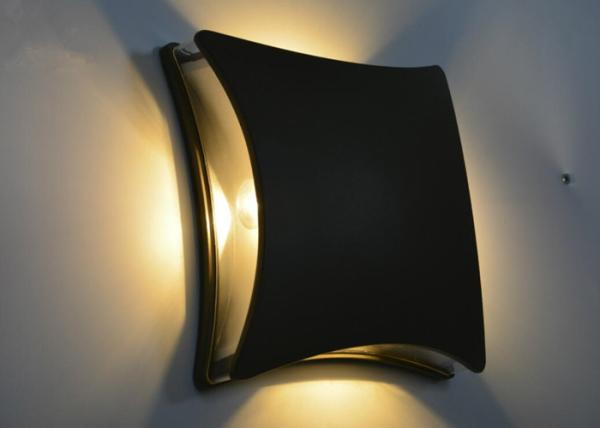 4x1W Square IP65 LED Outdoor Wall Lights Shine Four Sides High Energy Efficient