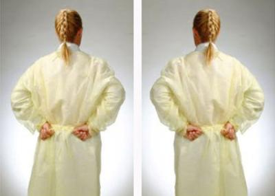 Fluid Resistant Medical Isolation Gowns , Multi Ply Non Woven Surgical Gown