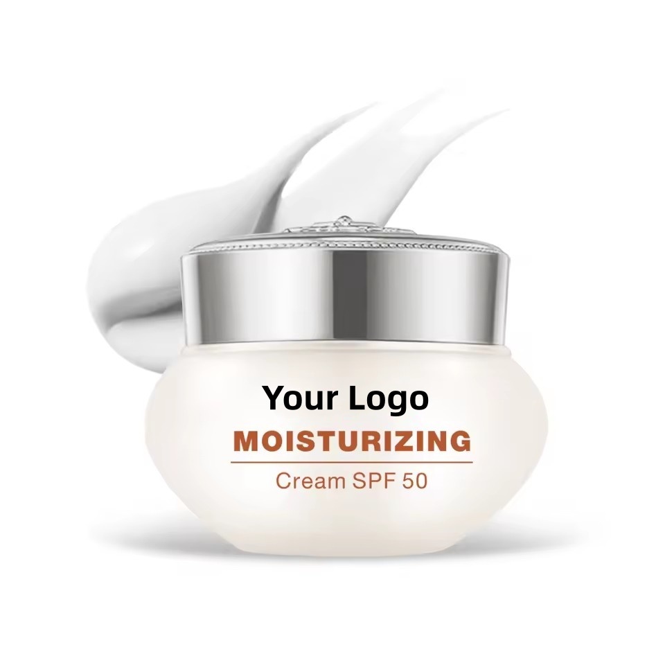 OEM ODM Korean Custom Brand Spf 50 Anti Aging Skincare Product Firm Moisturizing Brightening Day Cream Facial Moisturizing Cream