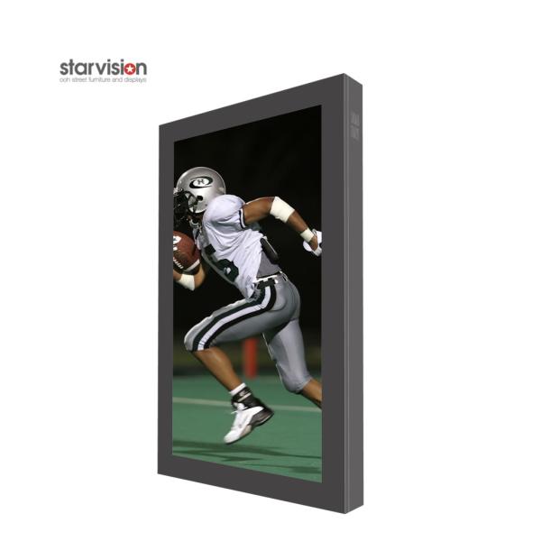 75inch Outdoor Wall Mounted Digital Display 2500nits Sunlight Readable