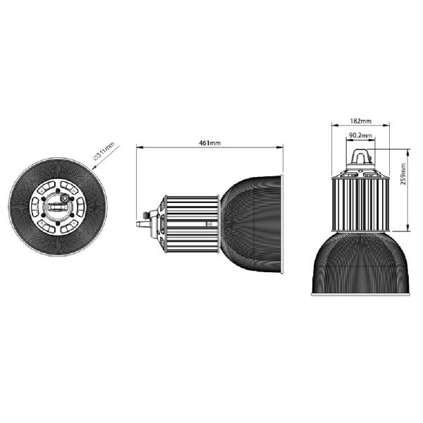 60w LED High Bay Light|Supermarket lights| PC led lamps| Lighting Fixtures