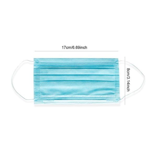 Disposable Antibacterial Face Mask 3 Ply Non Woven Protective Face Mask Anti Virus