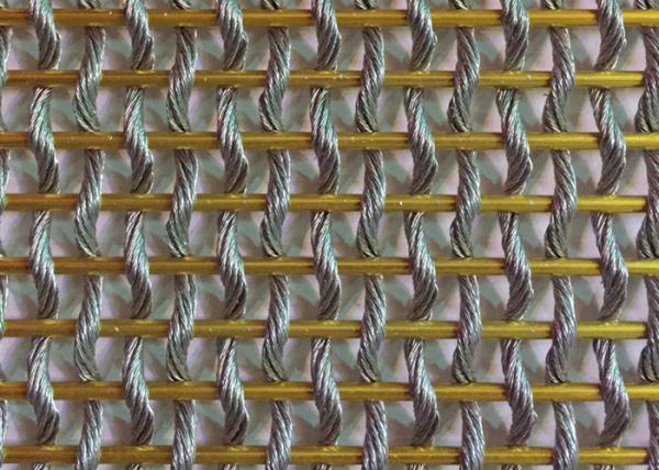 Diviseur de pièce flexible antiusure d'acier inoxydable Mesh Screen Plain Woven For