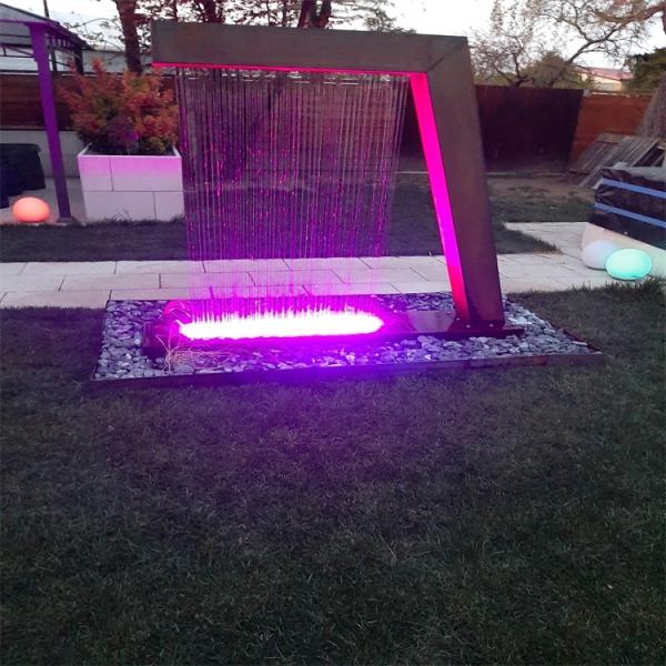 Home Decoration Corten Steel Waterfall Fountain*1800mm Customized