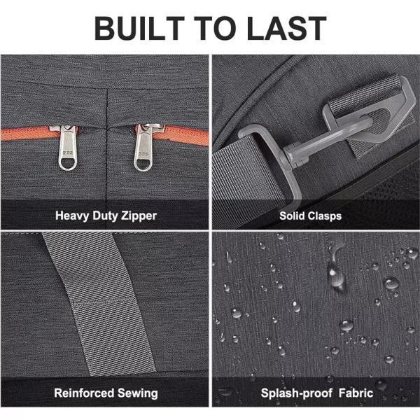 Sport Anti Theft Travel Bag Lightweight Gym Duffle Bag With Shoe Compartment Wet Pocket