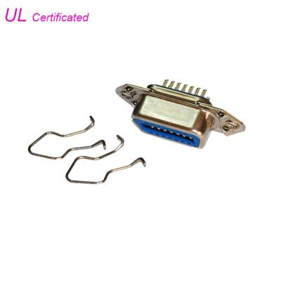 Conector fêmea da solda do Pin Centronic de DDK 14 com o UL certificado grampo da caução