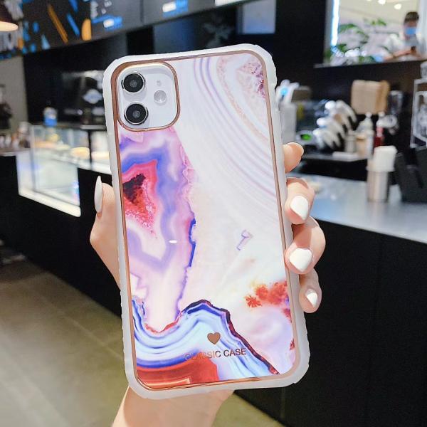 BiDa Marble Phone Case Shock Free Classic Gold Foil Protective Case For Iphone 11 Pro