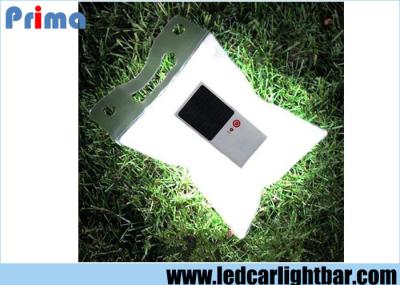 White Waterproof Outdoor Inflatable Folding Solar Camping Lamp , Rechargeable Solar Lantern