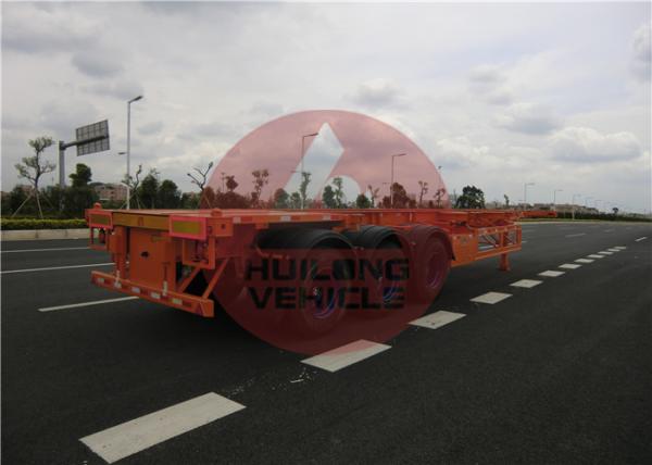 3 Axle Container Delivery Trailer 40 Feet Container Hauler Trailer Enough Strength