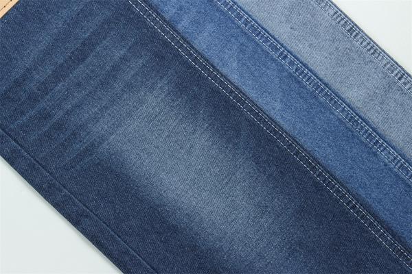 Tendência da moda reciclagem algodão tecido denim 100% reciclagem algodão 7 oz ecológico