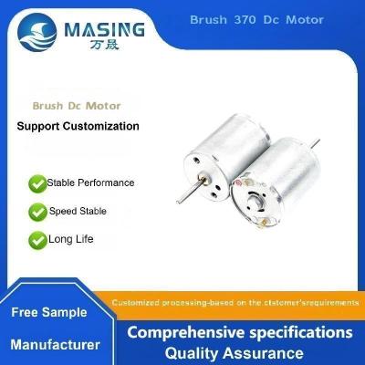 6v 12v 24 Volt 370 Permanent Magnet 3000rpm Carbon Brush DC Motor High Torque Electric DC Motor