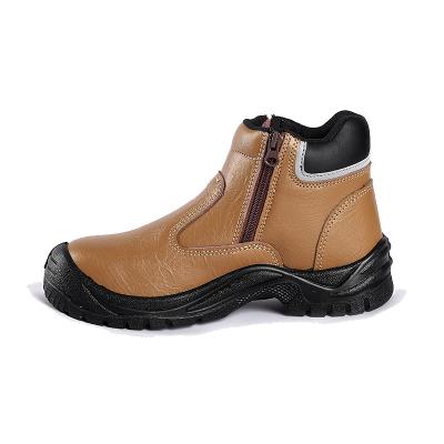 Chaussures de travail Shengjie en gros Fabricant sur mesure Chaussures de sécurité de travail en cuir de vache en relief