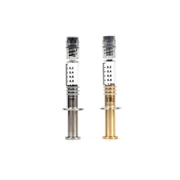 Seringue de serrure de l'huile 1ml Luer de THC avec la fuite de plongeur en m