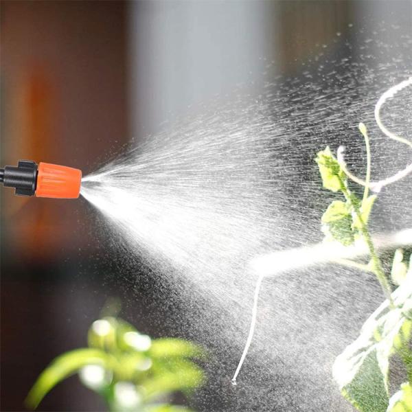 Plantas da agricultura que crescem o sistema molhando molhando do gotejamento da economia para a estufa