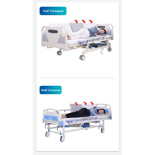 4 Castors Electric Hospital Bed With Turn Over Side Rails