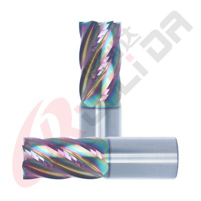 Moinho de extremidade de alumínio DLC de 6 flautas que reveste 25mm 1 para a máquina de trituração do CNC