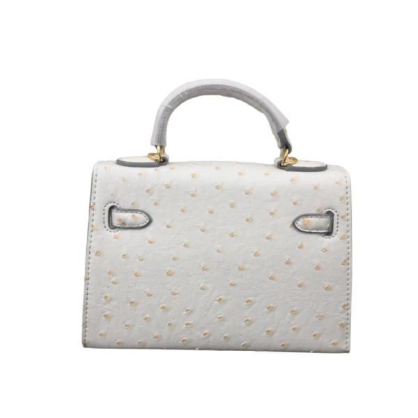 Customized Color 22CM Mini Ostrich Kellyyy End Large Shoulder Bag for Women Ladies Handbag