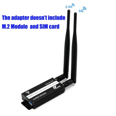 NGFF(M.2) To USB 3.0 Adapter With SIM Card Slot For WWAN/LTE/4G Module