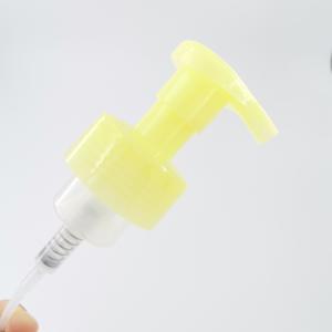 Yellow Travel Bottle 30/410 Foam Dispenser Pump Recyclable PP