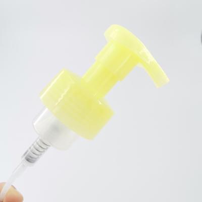 Yellow Travel Bottle 30/410 Foam Dispenser Pump Recyclable PP