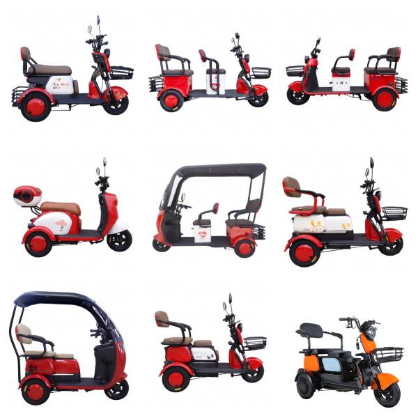 Safest 1000w 3 wheel tricycle electric adult with lithium battery