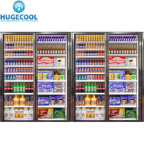 10 porta de vidro prata caminhada em resfriador para cozinha mini monobloco equipamento de refrigeração