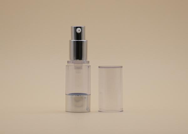 Clear Airless Spray Bottle Aluminum Pump Silk Screen Printing / Hot Stamping Surface