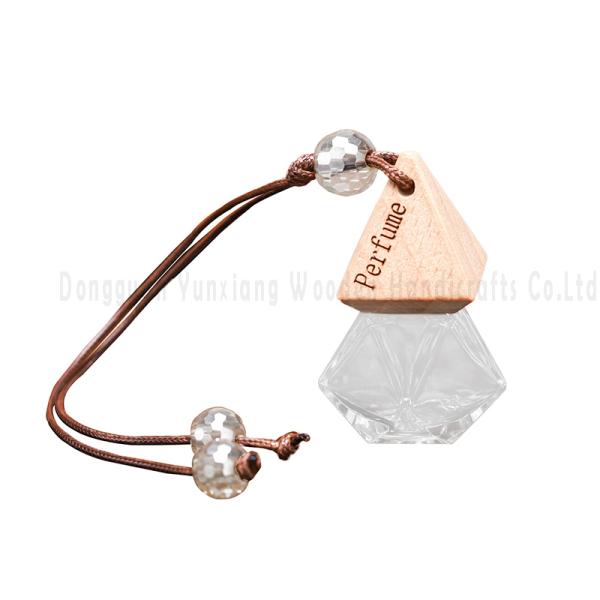 UV Printing Handling Wooden Car Fragrance Bottle Lid for Elegant and Stylish Car Air Freshener