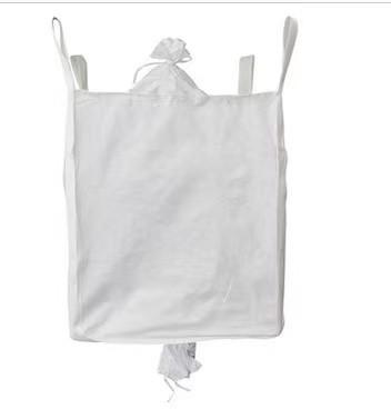 1000kg Loading Weight Jumbo Bag with Cross Corner Loop and Top White Skirt