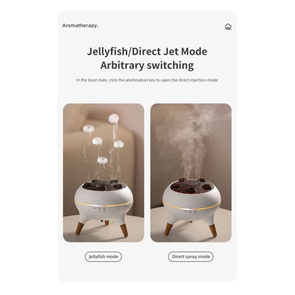 3D Simulated Flame Aromatherapy Diffuser with 250ml Capacity and Ultrasonic Technology