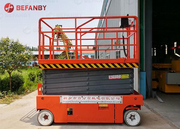 Elevador de tesoura hidráulica de bateria totalmente automática